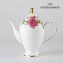 GobekUsa Bone China Tea Pot: Elegant European Porcelain Coffee Pot for Tea Lovers.