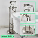 GobekUsa Brass Freestanding Bathtub Filler with Handshower, Dual Handles & Shower Set
