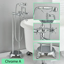 GobekUsa Brass Freestanding Bathtub Filler with Handshower, Dual Handles & Shower Set