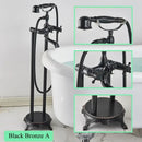 GobekUsa Brass Freestanding Bathtub Filler with Handshower, Dual Handles & Shower Set