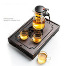 GobekUsa Bamboo Tea Tray: Dual Purpose Teaware Holder with Water Storage and Drainage