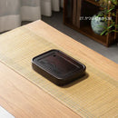 GobekUsa Bamboo Tea Tray: Dual Purpose Teaware Holder with Water Storage and Drainage
