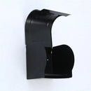 Ornate black carved aluminum toilet paper holder bathroom rack by Decorbites