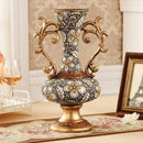 GobekUsa Resin Vase Dried Flowers Arrangement for Living Room Decor