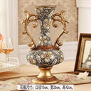 GobekUsa Resin Vase Dried Flowers Arrangement for Living Room Decor