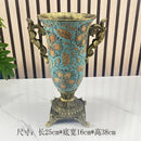 GobekUsa Resin Vase Dried Flowers Arrangement for Living Room Decor