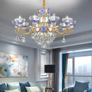 GobekUsa Crystal Candle Chandelier: Elegant Lighting for Villa, Apartment & Staircase