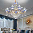 GobekUsa Crystal Candle Chandelier: Elegant Lighting for Villa, Apartment & Staircase