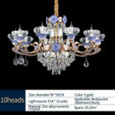 GobekUsa Crystal Candle Chandelier: Elegant Lighting for Villa, Apartment & Staircase