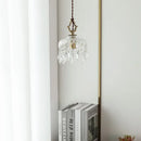 GobekUsa Crystal Glass LED Copper Pendant Lights for Bedroom Living Dining Room