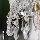 GobekUsa Crystal Glass LED Copper Pendant Lights for Bedroom Living Dining Room