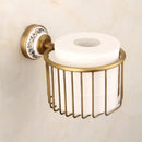 GobekUsa Bath Hardware Set: Toilet Paper Holder, Towel Rack, Tissue Holder, Cup Holder, Robe Hook