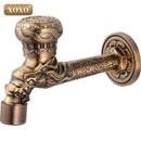 GobekUsa Dragon style Bathroom Wall Mount Washing Machine Water Faucet Tap