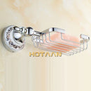 Ornate brass gold soap dish ceramic holder bathroom wall mount by Decorbites