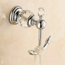 GobekUsa Crystal Brass Gold Robe Hook | European Style Towel Rack & Clothes Hook