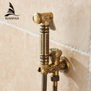 GobekUsa Brass Wall Mounted Bidet Faucet Handheld Hygienic Shower Spray Head
