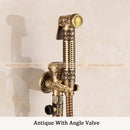 GobekUsa Brass Wall Mounted Bidet Faucet Handheld Hygienic Shower Spray Head