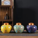 Ornate floral ceramic storage jar set kitchen tea coffee containers by Decorbites