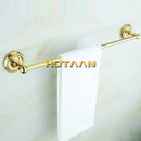 GobekUsa Brass Bathroom Accessories Set, Gold Finish, 6-Piece Set