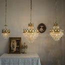 GobekUsa Crystal LED Pendant Light for Living Room