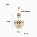 GobekUsa Crystal LED Pendant Light for Living Room