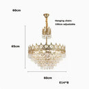 GobekUsa Crystal LED Pendant Light for Living Room