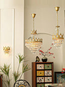 GobekUsa Crystal LED Pendant Light for Living Room
