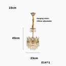 GobekUsa Crystal LED Pendant Light for Living Room