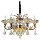 GobekUsa Crystal Candle Chandelier for Home Living Room Dining Bedroom