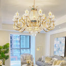 GobekUsa Crystal Dining Room Chandelier - Elegant Zinc Alloy Candle Lamp