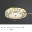 GobekUsa Crystal Glass Ceiling Light for Bedroom & Living Room, Low Ceiling Chandelier