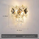 GobekUsa Crystal Glass Ceiling Light for Bedroom & Living Room, Low Ceiling Chandelier