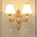 GobekUsa Crystal Wall Sconce Bedroom Lamp Indoor Modern Lighting Europen Style