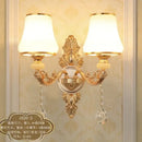 GobekUsa Crystal Wall Sconce Bedroom Lamp Indoor Modern Lighting Europen Style