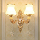 GobekUsa Crystal Wall Sconce Bedroom Lamp Indoor Modern Lighting Europen Style