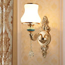 GobekUsa Crystal Wall Sconce Bedroom Lamp Indoor Modern Lighting Europen Style