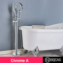 GobekUsa Gold Swan Freestanding Bathtub Faucet with Handshower