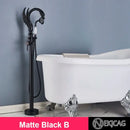 GobekUsa Gold Swan Freestanding Bathtub Faucet with Handshower