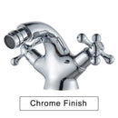 GobekUsa Dual Handle Bidet Faucet for Vessel Sink, Deck Mounted Water Mixer Tap