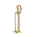 GobekUsa Gold Swan Bathtub Mixer with Handshower Head and 360° Rotation Spout