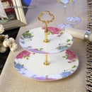 GobekUsa Bone China Fruit Plates Set Cake Stand Buffet Dishes Tray Tableware Decoration