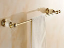 GobekUsa Brass Jade Bathroom Hardware Set: Corner Shelf, Paper Holder, Towel Bar, Soap Basket, Rack.