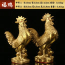 GobekUsa Brass Rooster Fengshui Figurine for Home Office Desktop Decoration