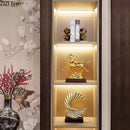 GobekUsa Golden Horse Mascot Resin Statue Artwork for Aesthetic Room Decor