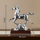 GobekUsa Golden Horse Mascot Resin Statue Artwork for Aesthetic Room Decor