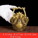 GobekUsa Copper Treasure Bowl Money Jar for Home Decor