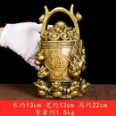 GobekUsa Copper Treasure Bowl Money Jar for Home Decor
