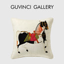 GobekUsa Guvinci Horse Decorative Cushion Cover 45x45cm for Living Room Sofa