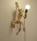 GobekUsa 3 Monkeys Pendant Chandelier - Black White Resin - High-end Indoor LED Decor