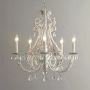 GobekUsa Iron Crystal Chandelier for Living Room Dining Bedroom Clothing Store Lighting